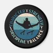 Boys Gymnastics Character Strength Discipline Magnet (Vorne)