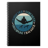 Boys Gymnastics Character Strength Discipline Notizblock (Vorderseite)