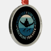 Boys Gymnastics Character Strength Discipline Ornament Aus Metall (Rechts)