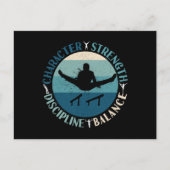 Boys Gymnastics Character Strength Discipline Postkarte (Vorderseite)