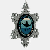 Boys Gymnastics Character Strength Discipline Schneeflocken Zinn-Ornament (Links)