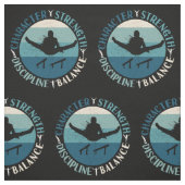Boys Gymnastics Character Strength Discipline Stoff (Muster)