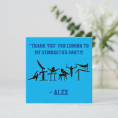 BOYS GYMNASTICS "DANK YOU" CARD DANKESKARTE (Stehend Vorderseite)
