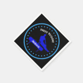 Boys Gymnastics Geburtstagsparty Paper Teller Serviette (Ecke)