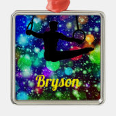 Boys Gymnastics Rings Ornament Aus Metall (Vorne)