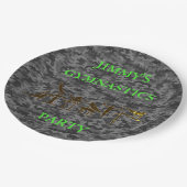 Boys Gymnastik Geburtstagsparty Camouflage Teller  (Schrägansicht)