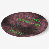 Boys Gymnastik Geburtstagsparty Camouflage Teller (Schrägansicht)