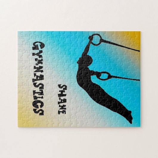 Boys Gymnastik Rings Gradient Puzzle (Horizontal)