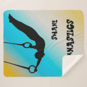 Boys Gymnastik Rings Gradient Sherpadecke (Vorderseite (Horizontal))