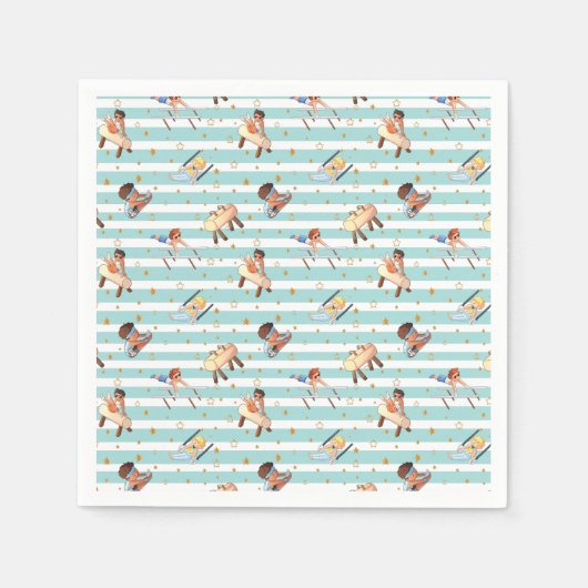 Boys Gymnastik Rings Parallel Bars Pommel Pferd Serviette (Vorderseite)