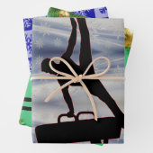 Boys Gymnastik Weihnachtswrapping Paper Sheet Set Geschenkpapier Set (Beispiel)