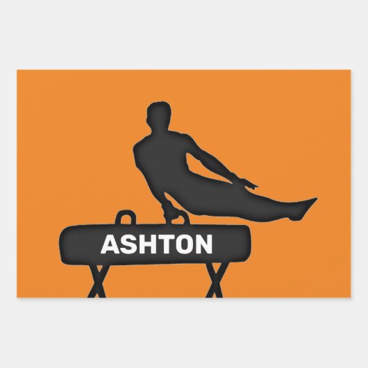 Boys Gymnastik Wrapping Paper Sheet Set Geschenkpapier Set (Vorderseite 3)