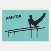 Boys Gymnastik Wrapping Paper Sheet Set Geschenkpapier Set (Vorderseite 2)