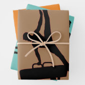 Boys Gymnastik Wrapping Paper Sheet Set Geschenkpapier Set (Beispiel)