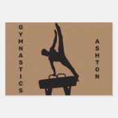 Boys Gymnastik Wrapping Paper Sheet Set Geschenkpapier Set (Vorderseite)