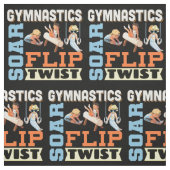 Boys Gymnastik Zitat - Gedreht Drehung Stoff (Muster)