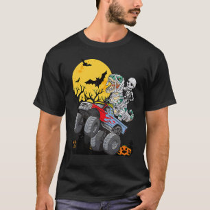 Boys Halloween Monster Truck Kürbis-Mummy-Dinosau T-Shirt