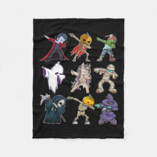Boys Halloween Pumpkin Skeleton Kids Pumpkin Dab Fleecedecke