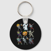 Boys Halloween Skeleton Kürbislaterne Zombie Dab Schlüsselanhänger (Vorderseite)