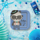 Boys Hipster Mister Panda Bear Geburtstag Pappteller (Party)