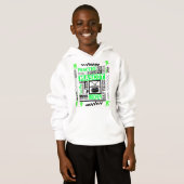 Boys Hockey Terminologie in Green Hoodie (Vorne ganz)