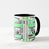 Boys Hockey Terminologie Neon Green Tasse (VorderseiteRechts)