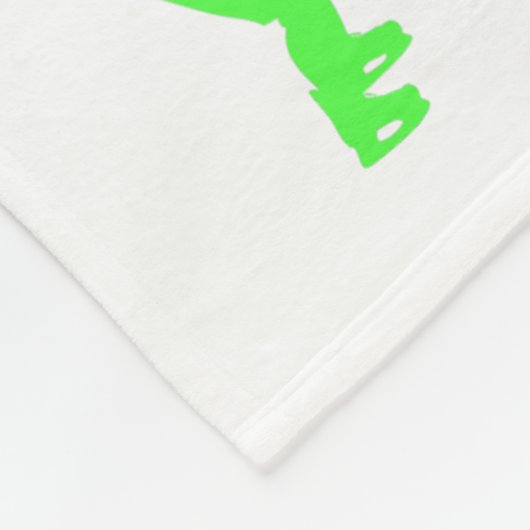 Boys Hockey Terminologie Personalisiert Neon Green Fleecedecke (Ecke)