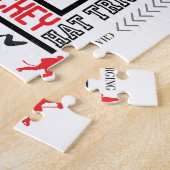 Boys Hockey Terminologie Personalisiert Puzzle (Seite)