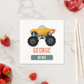Boys Hot Truck Kinder Cool Geburtstag Serviette (Beispiel)