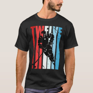 Boys Ice Hockey 12. Geburtstag Spieler Motivierend T-Shirt