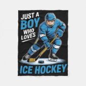 Boys Ice Hockey  Fleecedecke (Vorderseite)