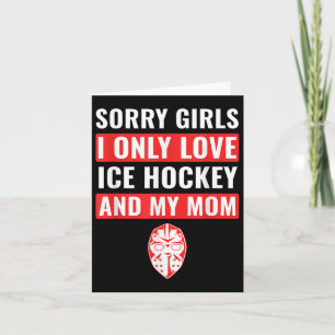Boys Ice Hockey Sorry Girls I Only Liebe Ice Hocke Karte