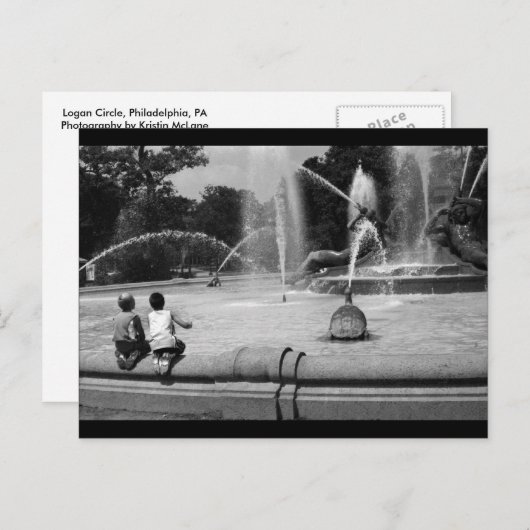 Boys im Logan Circle Postkarte (Vorne/Hinten)