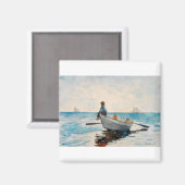 Boys in a Dory (1880) Magnet (Vorderseite/Rückseite)