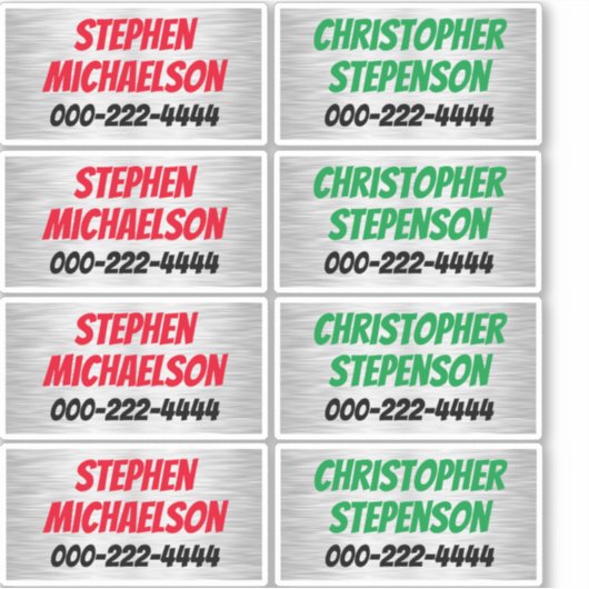 Boys Individuelle Name Phone Vinyl Decals Personal Aufkleber (Vorderseite)