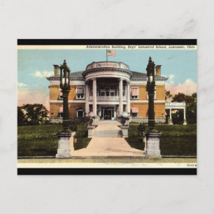 Boys Industrial School, Lancaster, Ohio Vintag Postkarte