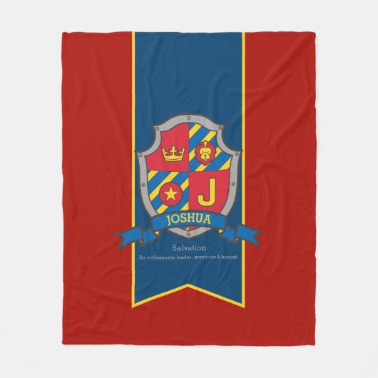 Boys Joshua oder Buchstabe J, d. h. Decken (Vorderseite)