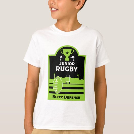 Boys Junior Rugby Players T - Shirt (Vorderseite)