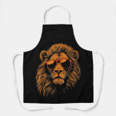 Boys Kids Funny Lion Animal Schürze (Vorderseite)