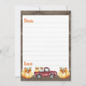 Boys kleine Pumpkin-Zeit-Kapselkarten Einladung (Vorderseite)