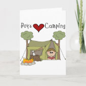 Boys Liebe Camping Karte (Vorderseite)