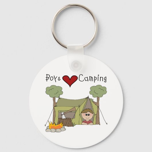 Boys Liebe Camping Schlüsselanhänger (Vorderseite)