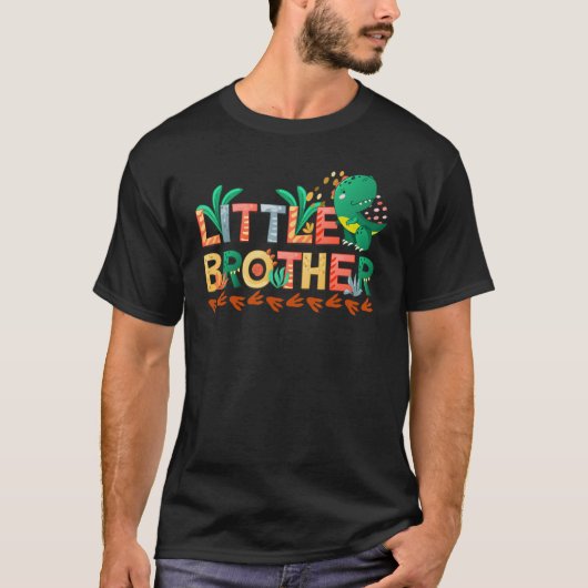 Boys Little Brother Dino T-Shirt (Vorderseite)