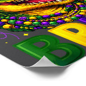 Boys Mardi Gras Six Seven Bruh Mardigator Alligato Poster (Ecke)
