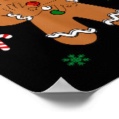 Boys Mens Christmas 6 7 Gingerbread Funny Meme Six Poster (Ecke)