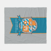 Boys Miguel oder Buchstabe M Name bedeutet grau-or Fleecedecke (Vorderseite (Horizontal))