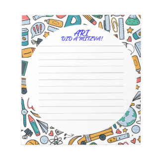 Boys Mitzva Hinweis Notizblock