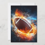 Boys Modern Blue Sports Kids Birthday Einladung (Rückseite)