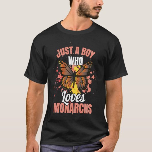 Boys Monarch Butterfly T-Shirt (Vorderseite)