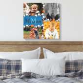 Boys Monogram Foto Sports Collage Leinwanddruck (Insitu (Schlafzimmer))